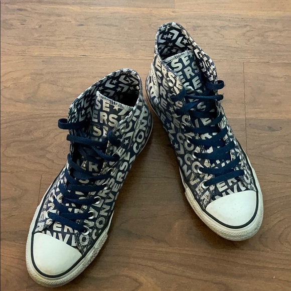 Converse logo printed high top sneakers